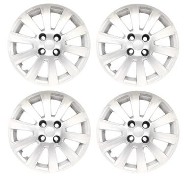 Imagem de Kit 4 Calota Aro 15 Compatível c/Roda Gol Voyage Comfortline 2011 2012 - Prata