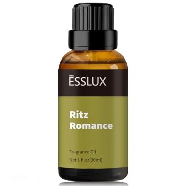 Imagem de ESSLUX Óleo De Fragrância Ritz Romance, Óleos Essenciais Aromáticos Para Aromaterapia, Aromas Hotel Difusor Doméstico, Massagem, Sabonete, Fabricação Velas, Perfume, Umidificador, 30 Ml