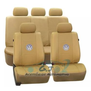 Imagem de capa para banco de carro em couro cor bege golf mk5 2003 - gj acessori