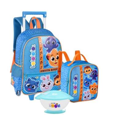 Imagem de Kit Escolar Do Bolofofo Mochila De Rodinhas Com Lancheira E Bowl Infan
