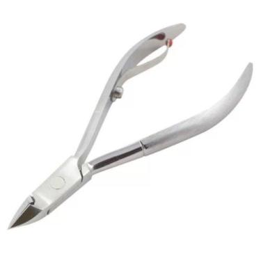 Imagem de Alicate Unha Inox Manicure e Pedicure Cutícula Aço Inox Profissional F