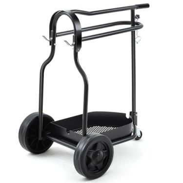 Imagem de BBTO Rack de selim dobrável para cuidados pessoais carrinho de equipamento de cavalo resistente para armazenamento amplo organizar suprimentos de transporte, 35 x 35 x 21 cm