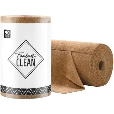 Imagem de Rolo de pano de limpeza Fantasticlean Microfiber, pacote 90, 30x30cm