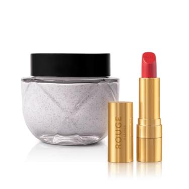 Imagem de O.U.i Combo Rouge Luxe: Batom Vermelho 3,5g + Esfoliante Corporal 200g