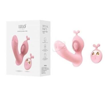 Imagem de LILO, Estimulador Duplo Recarregável em Silicone, Cor Rosa
