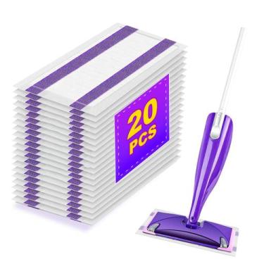 Imagem de Recargas de mopping pad de 20 unidades compatíveis com Swiffer Wet Jet