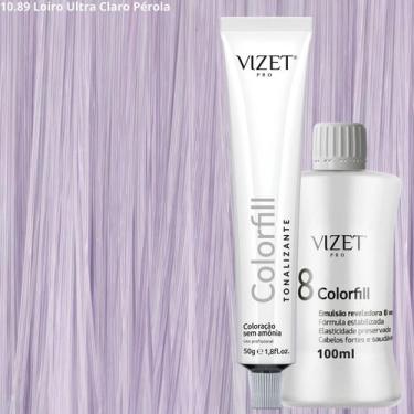 Imagem de Tonalizante Profissional 50gr + Emulsão 100ml Vizet