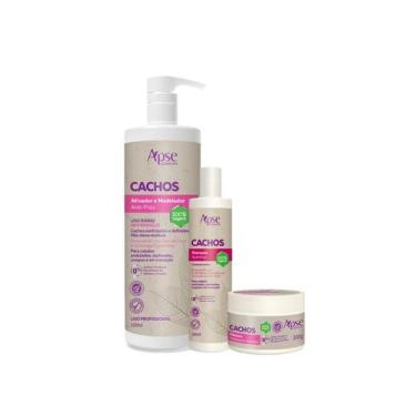Imagem de Kit apice cachos ativador 1l shampoo 300ml e máscara 300g