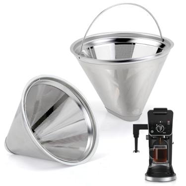 Imagem de Filtro de café reutilizável para máquina de café Ninja Dual Brew Pro, filtro de substituição de aço inoxidável 304 compatível com cafeteira Ninja CFP301 DualBrew Pro Specialty Coffee