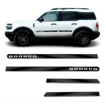 Imagem de Jogo Friso Lateral Preto Brilhante Largo Ford Bronco 2021 A 2023 - SHE