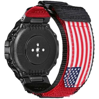 Imagem de Pulseiras de relógio compatíveis com Huami Amazfit T-Rex 3, pulseira esportiva de nylon super resistente para T rex 3, pulseira de substituição militar masculina, Small Wrist - 5.9'' to 7.2'', Sem