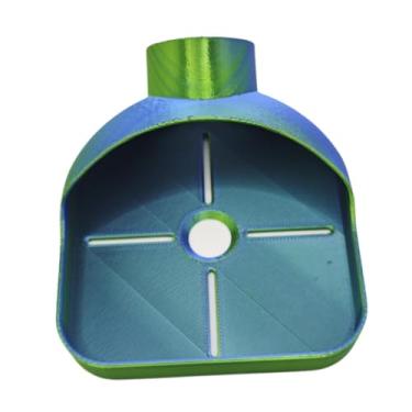 Imagem de MotiveTech Tigela Coletora de Pó de Perfuração 3,3 X 4 Polegadas, Leve, Fácil de Instalar para Drywall, Placa de Teto, Acessório Universal Versátil, verde, Tamanho real