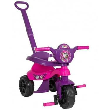 Imagem de Triciclo Menina – Triciclo com Empurrador, Carrinho de Bebê, Andador Infantil, Quadriciclo Menino e Carrinho de Passeio com Pedal – Seguro e Divertido!