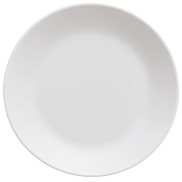 Imagem de Conjunto 15 Pratos Rasos Refeição 25,5cm Redondo Branco Plástico Cozy Coza Restaurante Buffet
