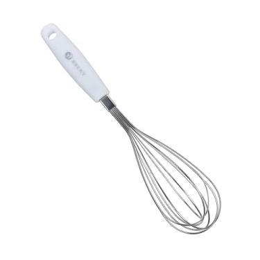 Imagem de Batedor Fouet de Ovos Aço Inox Profissional para Bolos Clara Ovo Cremes Massas Cozinha Manual