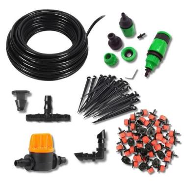 Imagem de Kit Irrigação Gotejamento Completo P/ Vasos Ou Horta - Agrogenial