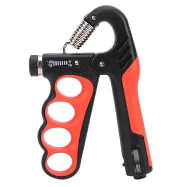 Imagem de Luqeeg Fortalecedor de Mão com Contador Automático Exercitador de Força de Preensão com Dedos com Design Ajustável Exercitador de Mão com Material Transferase para Iniciantes (Vermelho)