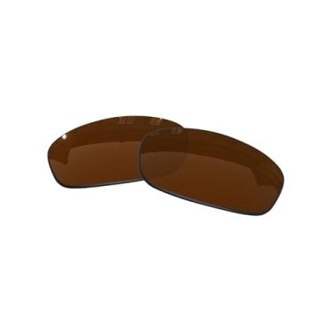Imagem de OOWLIT Lentes de substituição para óculos de sol Oakley Turbine XS marrom não polarizadas