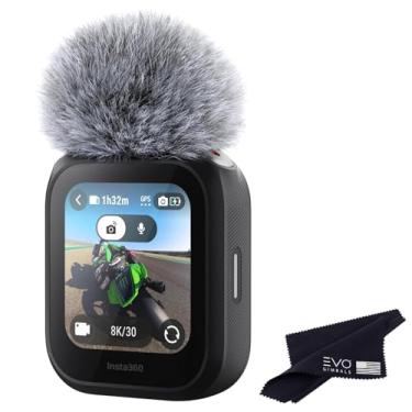 Imagem de Insta360 Controle remoto de visualização GPS com microfone embutido, controle remoto multifuncional compatível com Insta360 Ace Pro 2 e X5 para visualização de imagem ao vivo, controle remoto