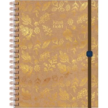 Imagem de JandaIA - Caderno Neo com Pauta Inteligente Univ CD 80Fls Reposicionáveis - Kraft Gold