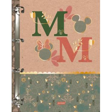 Imagem de Jandaia - Caderno Argolado Cartonado College Mickey e Minnie Arts Kraft 80 folhas