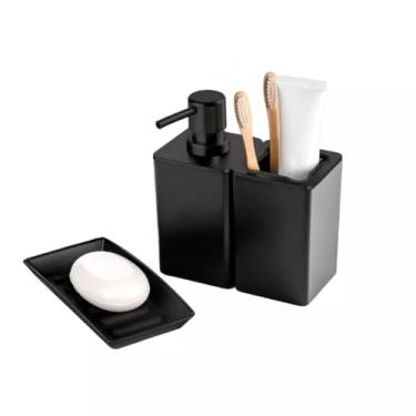 Imagem de Conjunto Banheiro Dispenser, Porta Escovas E Saboneteira