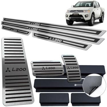 Imagem de Soleira Pedaleira Descanso L200 triton 2008/17 Automático Preto AR