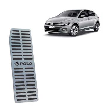 Imagem de Descanso De Pé Aço Inox Novo Polo 2018 Preto