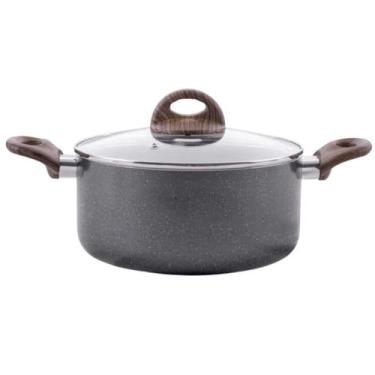 Imagem de Caçarola 22cm ceramic life smart plus indução com tampa de vidro grani