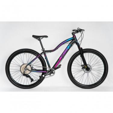 Imagem de Bicicleta Aro 29 Ksw Mwza Feminina 12v Kit 1x12v Pedivela Single K7 11-50 Freio A Disco - Preto-pink-azul Tam. 15