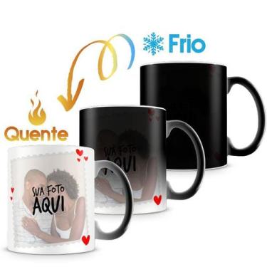 Imagem de Caneca Mágica Personalizada com Foto e Frase 'Eu Já Disse que Te Amo H
