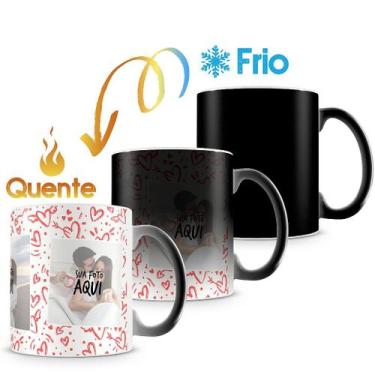 Imagem de Caneca Mágica Personalizada com Foto - Love (3 Fotos) - Cerâmica Termo
