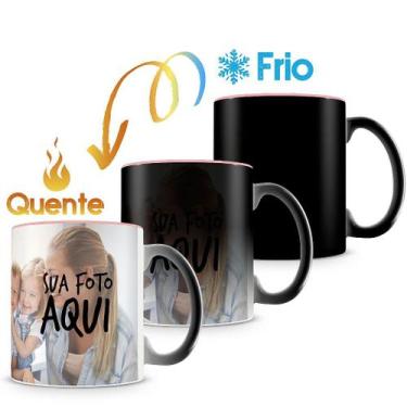 Imagem de Caneca Mágica Personalizada com Interior Rosa - Porcelana Termossensív