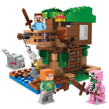 Imagem de Bloco de Montar Casa na Arvore Craft Brinquedo 170 pçs 81004