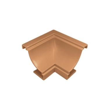 Imagem de Canto interno para acabamento de moldura em forro pvc cor carvalho /18