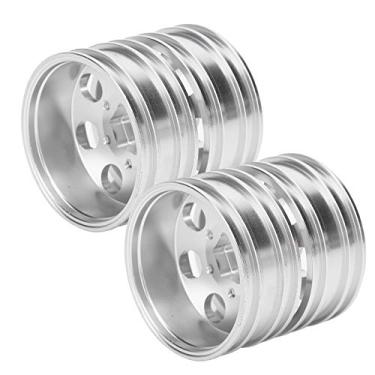 Imagem de Domary Liga Dianteira Traseira Rodas Jantes, Usinagem CNC, à Prova de Choque (com) 7 Raios, (para) Tamiya 1/14 Caminhão Trator (Traseira de 170 mm / 6,7in largura)