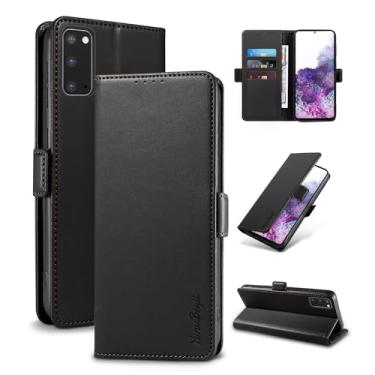 Imagem de YunuBeyii Capa Carteira para Samsung S20 - [Bloqueio RFID] Capinha Flip Magnética para Celular de Couro PU de Luxo com Suporte,Case Proteção,Rsistente,Antichoque, Preto