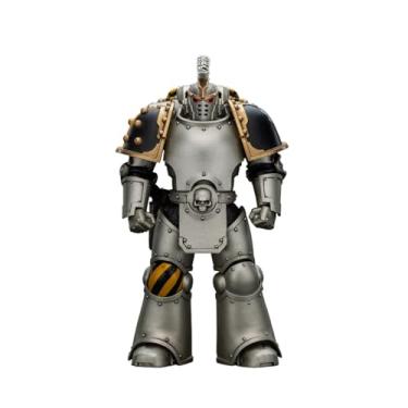 Imagem de JOYTOY Warhammer The Horus Heresy lron Warriors Command Squad Chosen with Legion Standard 1:18 Scale Action Figure Mecha Joy Toy Collection Model 4.8 inch