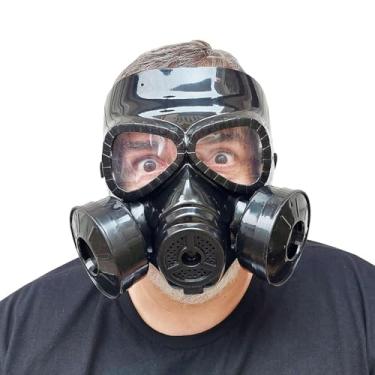 Imagem de Máscara Anti-Gás Fake Festa Fantasia Steampunk Cosplay Halloween