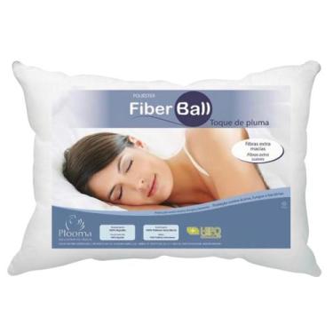 Imagem de Travesseiro Plooma Toque de Pluma 100% Algodão Fiber Ball