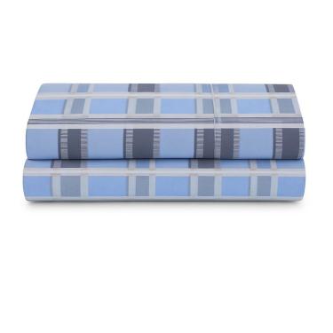 Imagem de Lençol De Cima Avulso Luar Estampado Queen 01 Peça Malha 100% Algodão - Xadrez