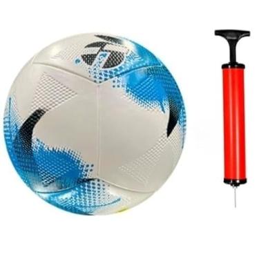 Imagem de Bola futebol Campo Oficial Bomba de ar Esportes e saúde indoor outdoor(Azul Society)