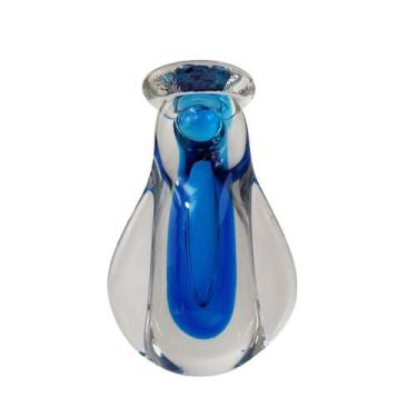 Imagem de Santa Nossa Senhora Imagem de Murano - Laradore Azul Pequena