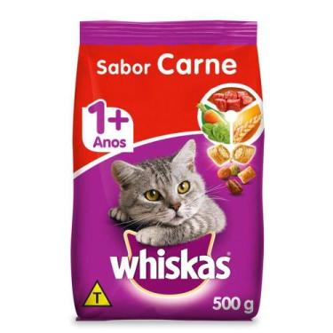 Imagem de Ração Whiskas Carne Gatos Adultos 900 g