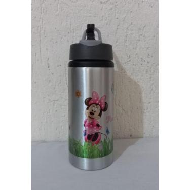 Imagem de Squeeze alúminio 600 ml minnie rosa - Mil Estampas, 600ml