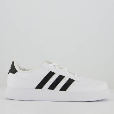 Imagem de Tênis Adidas Breaknet 2.0 Feminino Branco e Preto, 31