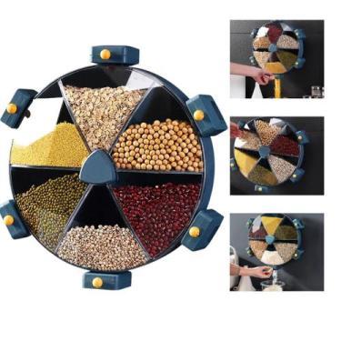 Imagem de Dispenser Giratório Porta Alimentos Mantimentos Arroz Grãos Cereais 6 