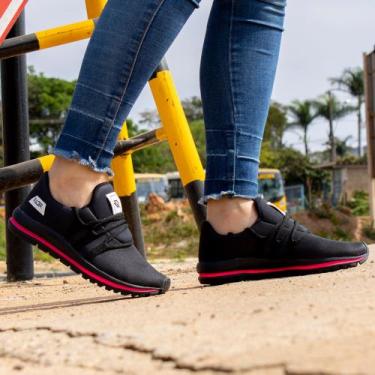 Imagem de Tênis Masculino Feminino Calce Fácil Adulto Confortável Racer Original