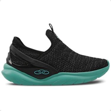 Imagem de Tênis Running Infantil Olympikus Iconic Infantil Preto, Pto, Tq, 28