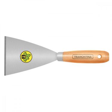 Imagem de Espatula Rigida 10 cm Tramontina em Aço Carbono com Cabo de Madeira